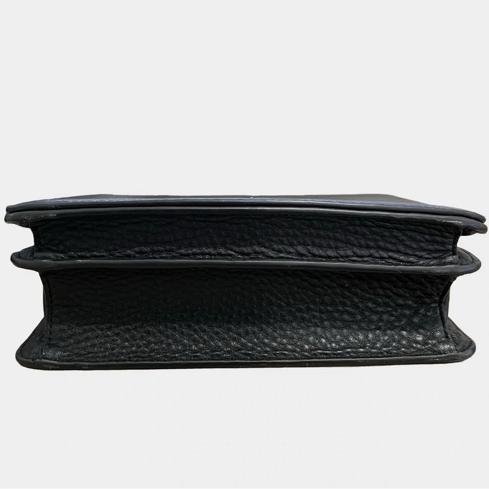 Dagne Dover Medium Andra Crossbody Bag Black Onyx Matte Black Hardware - Picture 12 of 14